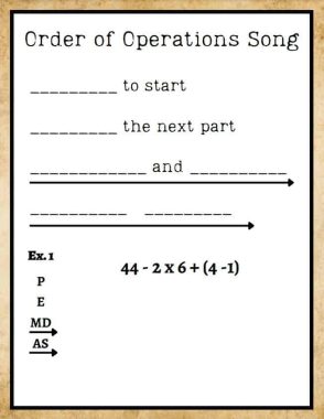 Order of Operations Image